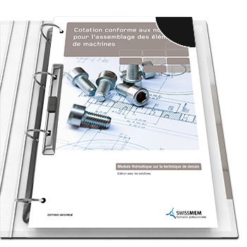 Cotation conforme aux normes pour l'assemblage des éléments de machines